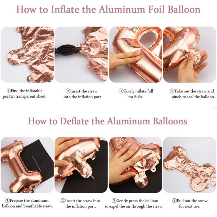 Set Rose Gold Bridal Party Decoration, Bachelor Girl Party Decoration