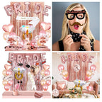 Set Rose Gold Bridal Party Decoration, Bachelor Girl Party Decoration