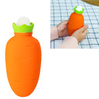 Carrot-Shaped Silicone Water Injection Warm Water Bag Winter Leak-Proof And Explosion-Proof Hand Warmer