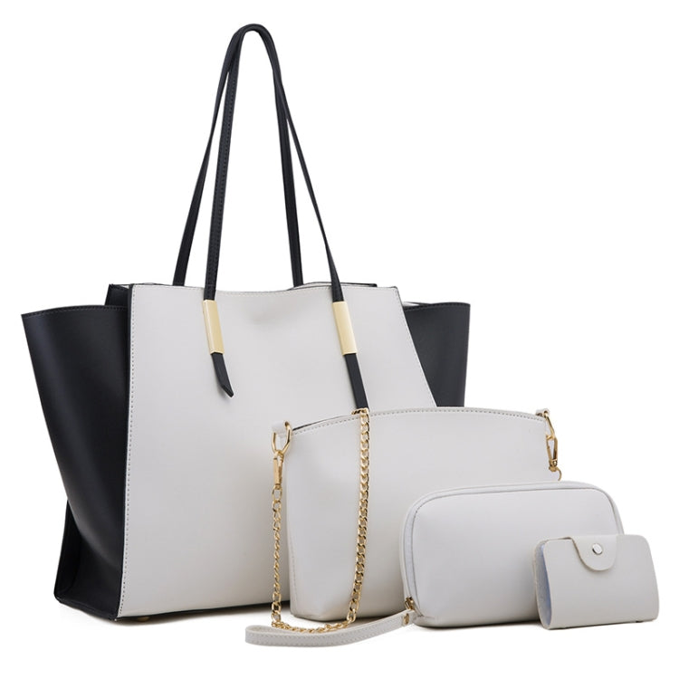 4 in 1 Fashionable Simple Suit Bag Messenger Large Capacity Handbag