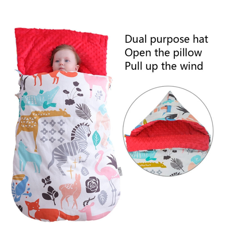 Baby Cotton Anti-Shock Autumn And Winter Thickening Dual-Use Newborn Quilt Baby Peas Blanket Sleeping Bag