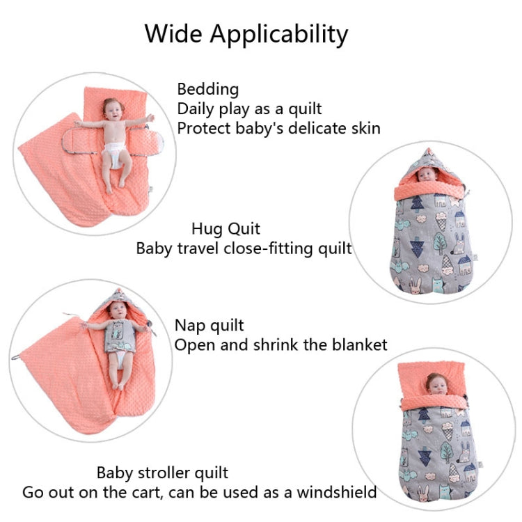Baby Cotton Anti-Shock Autumn And Winter Thickening Dual-Use Newborn Quilt Baby Peas Blanket Sleeping Bag