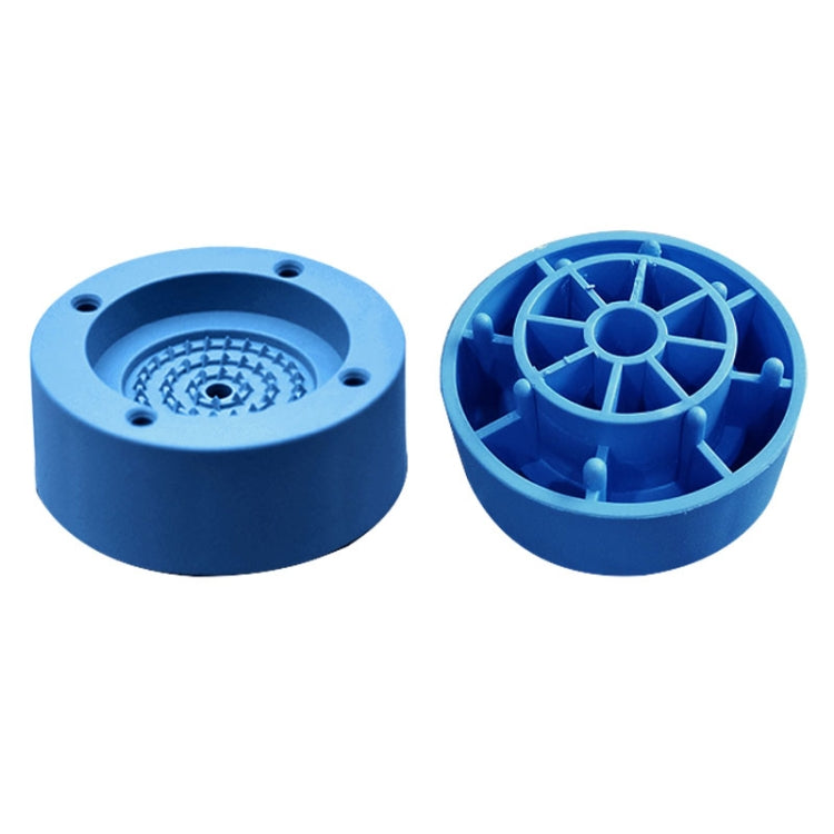 Set Furniture Home Appliance Washing Machine Rubber Foot Mat Moisture-Proof Shock Absorption Heightened Foot Mat Base — 2.5cm Plus Layer Blue