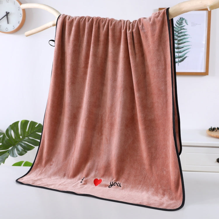 Soft Thick Absorbent Fiber Couple Large Bath Towels — Grey
