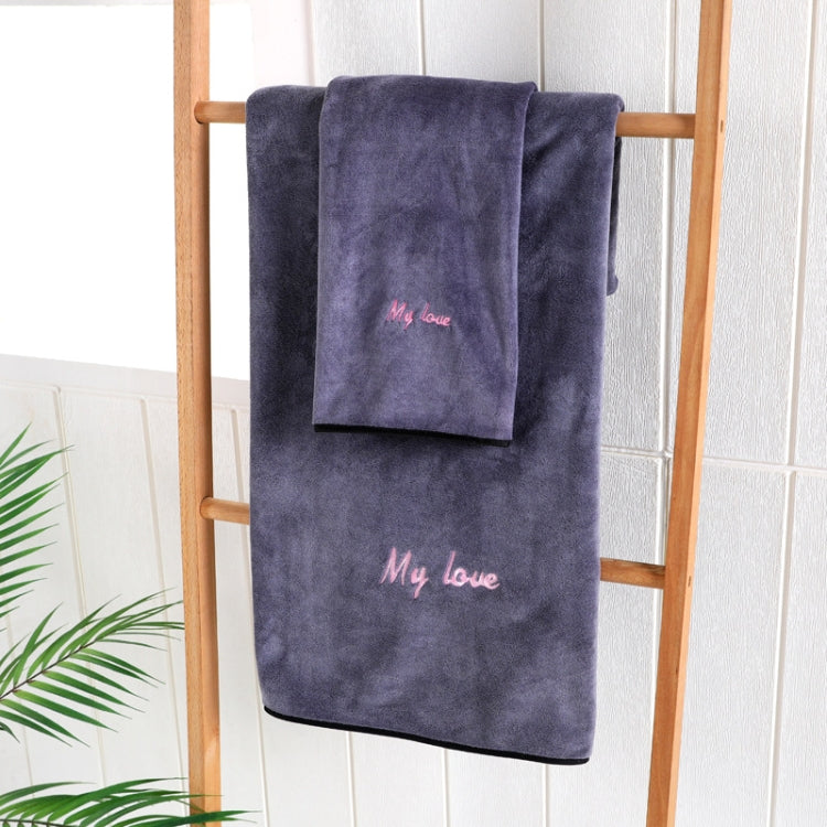 Soft And Thick Absorbent Fiber Bath Towel — Green
