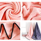 Soft And Thick Absorbent Fiber Bath Towel — Coffee Color