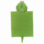 Cotton Cloak Home Bathroom Lengthen Children Wearable Bath Towel 70 cm — Green Crocodile DP19S-5