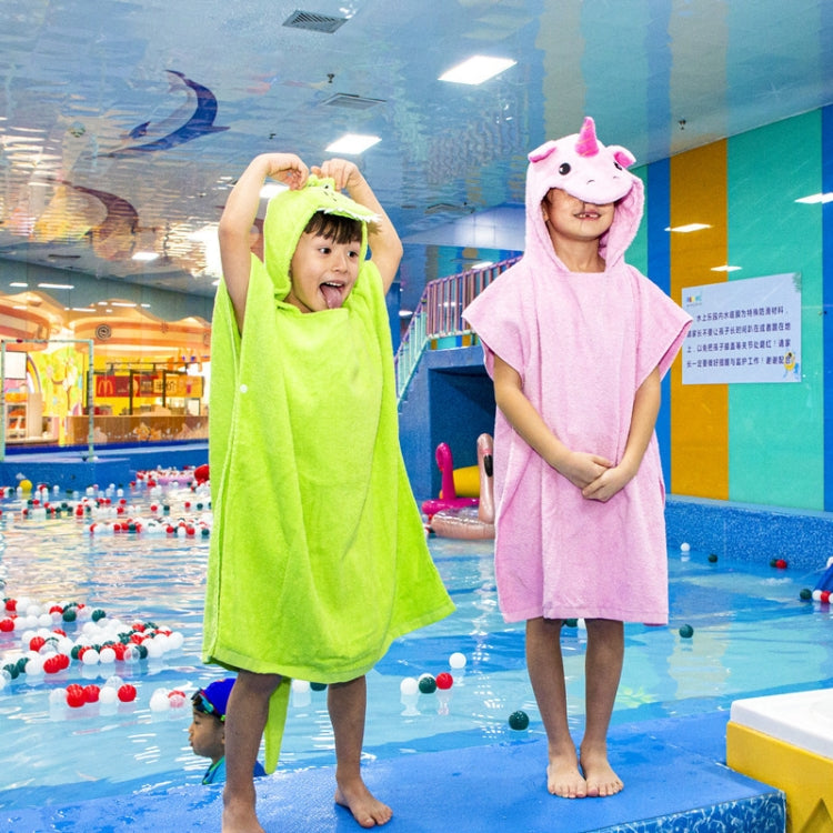 Cotton Cloak Home Bathroom Lengthen Children Wearable Bath Towel 70 cm — view 4