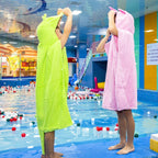 Cotton Cloak Home Bathroom Lengthen Children Wearable Bath Towel 70 cm — view 5