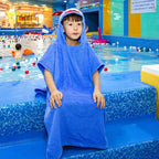 Cotton Cloak Home Bathroom Lengthen Children Wearable Bath Towel 70 cm — view 7