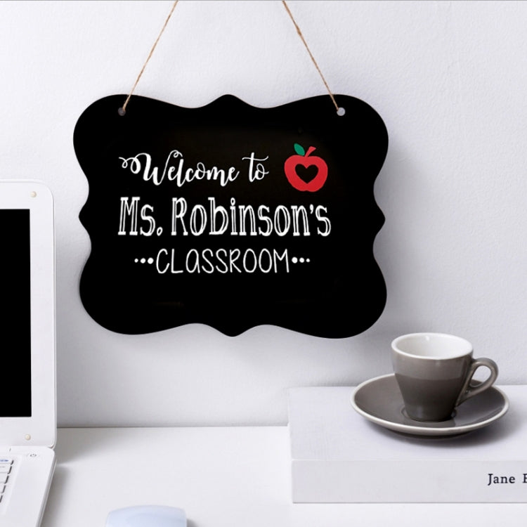 Double-Sided Lanyard Wooden Small Blackboard Home Decoration Message Simple Listing