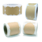 3 PCS Natural Brown Kraft Paper Gift Decoration Label Sticker — B-35