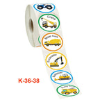2 PCS Roll Children Reward Sticker Holiday Decoration Label