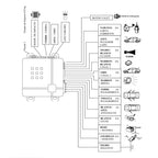 8pcs /Set Car Alarm Remote Control Alarm With Alarm Horn
