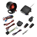 8pcs /Set Universal Car Alarm Horn Collision Alarm System Alarm Remote Control