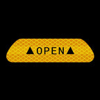 OPEN Reflective Tape Warning Mark Bicycle Accessories Car Door Stickers