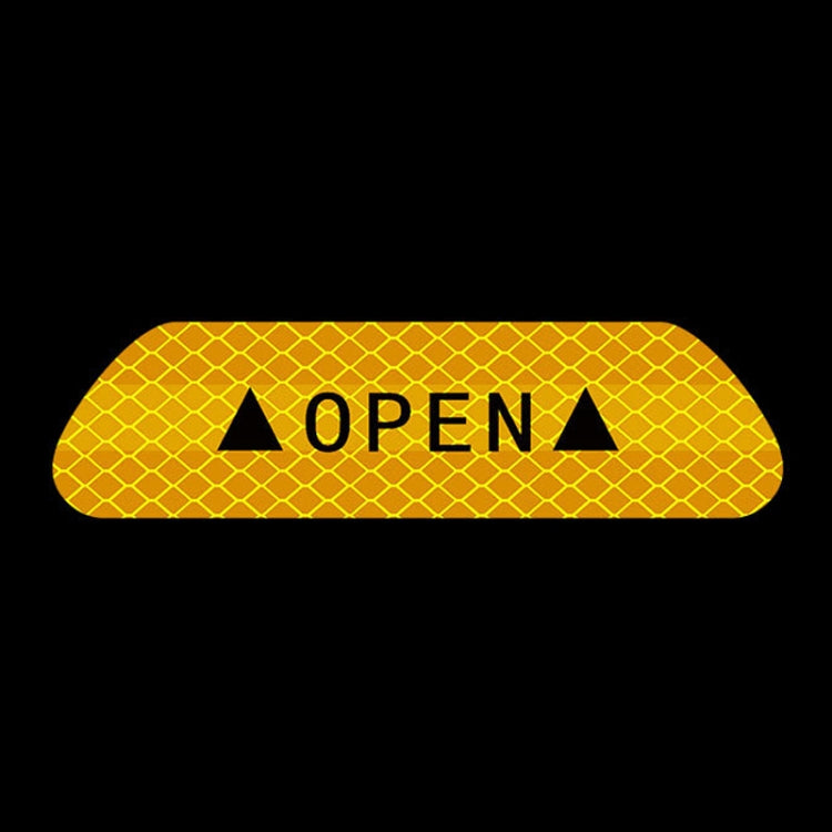 OPEN Reflective Tape Warning Mark Bicycle Accessories Car Door Stickers