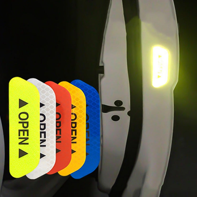 OPEN Reflective Tape Warning Mark Bicycle Accessories Car Door Stickers