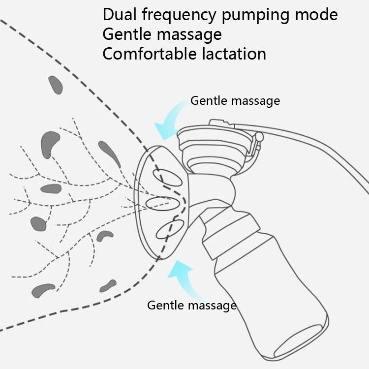 Large Suction Smart Electric Bilateral Breast Pump 12-Speed Silent Breast Pump