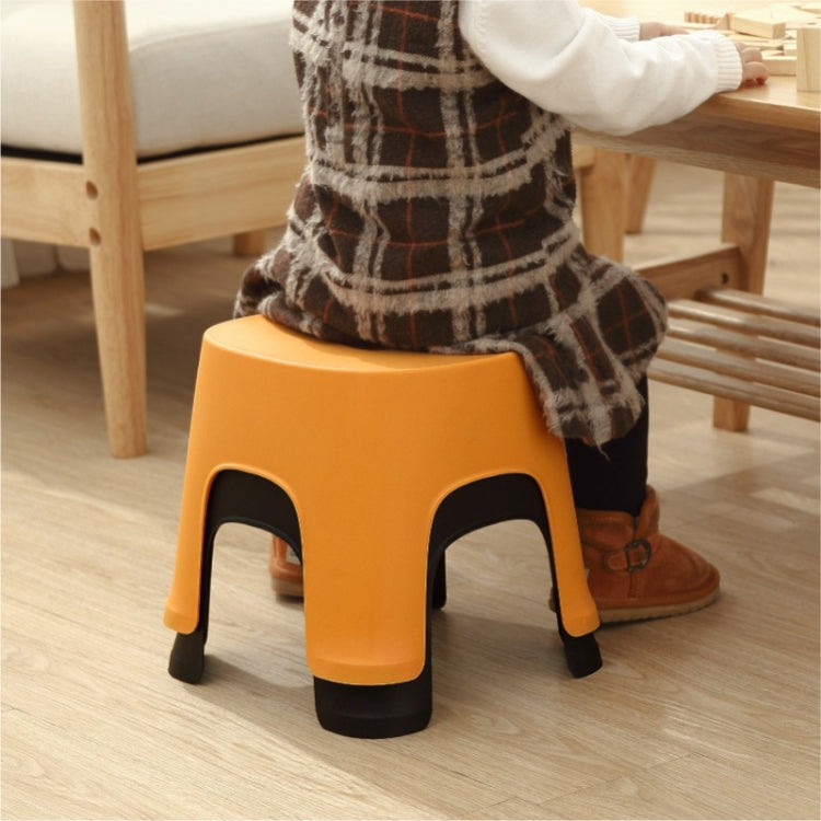 Household Bathroom Row Stools Plastic Stools Thickened Low Stools Square Stools Small Benches — view 11