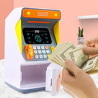 Simulation Face Recognition ATM Cash Deposit Box Simulation Password Automatic Rolling Money Safe Deposit Box — view 10