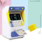 Simulation Face Recognition ATM Cash Deposit Box Simulation Password Automatic Rolling Money Safe Deposit Box — view 12