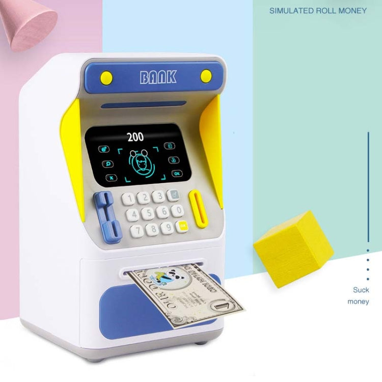 Simulation Face Recognition ATM Cash Deposit Box Simulation Password Automatic Rolling Money Safe Deposit Box — view 12