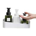 Bathroom Paste Wall-Mounted Plastic Storage Rack Geometric Shape Bathroom Rack