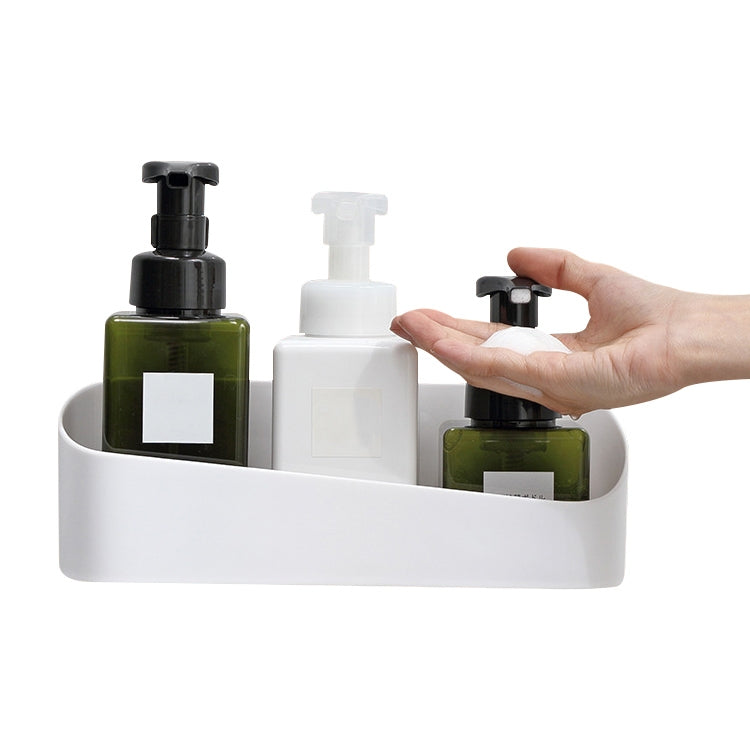 Bathroom Paste Wall-Mounted Plastic Storage Rack Geometric Shape Bathroom Rack