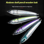 Floating Water Wooden Handmade Big Pencil Deep Sea Boat Fishing Wave Lying Tuna Bait