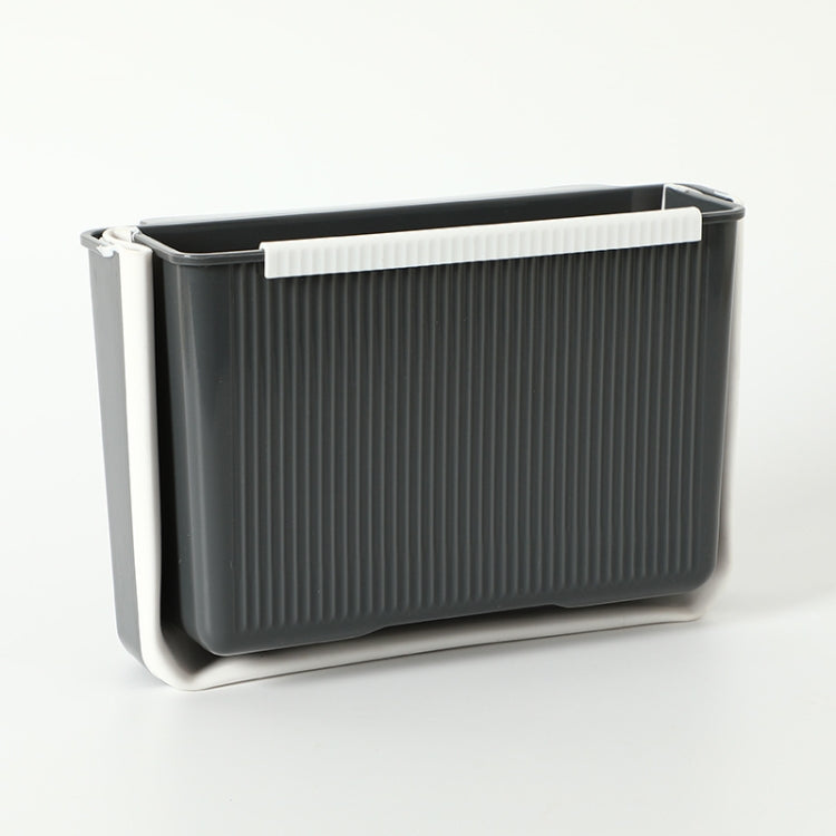 Portable Kitchen Sorting Wall-Mounted Folding Trash Can — Wall-Mounted (Gray)