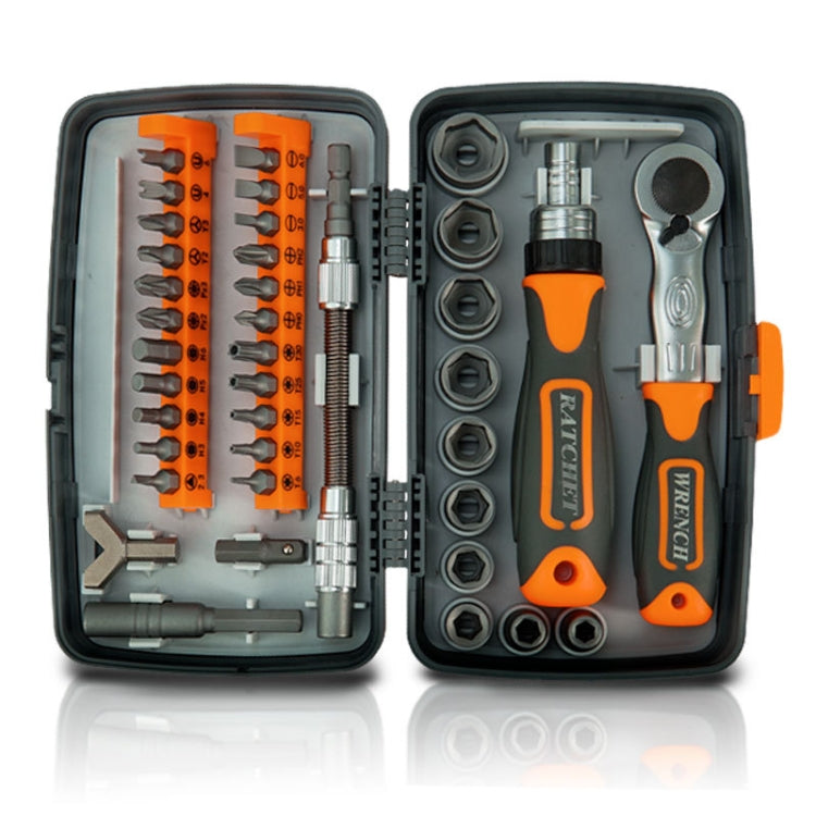 Labor-Saving Ratchet Multi-Purpose Screwdriver Set Household Hardware Tools Combination Screwdriver Toolbox, 38 In 1