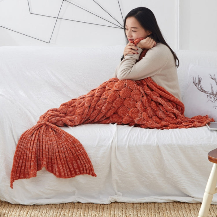 Mermaid Tail Knitted Blanket Fish Tail Blanket — view 19