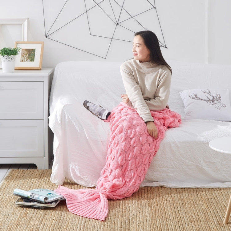 Mermaid Tail Knitted Blanket Fish Tail Blanket — view 21