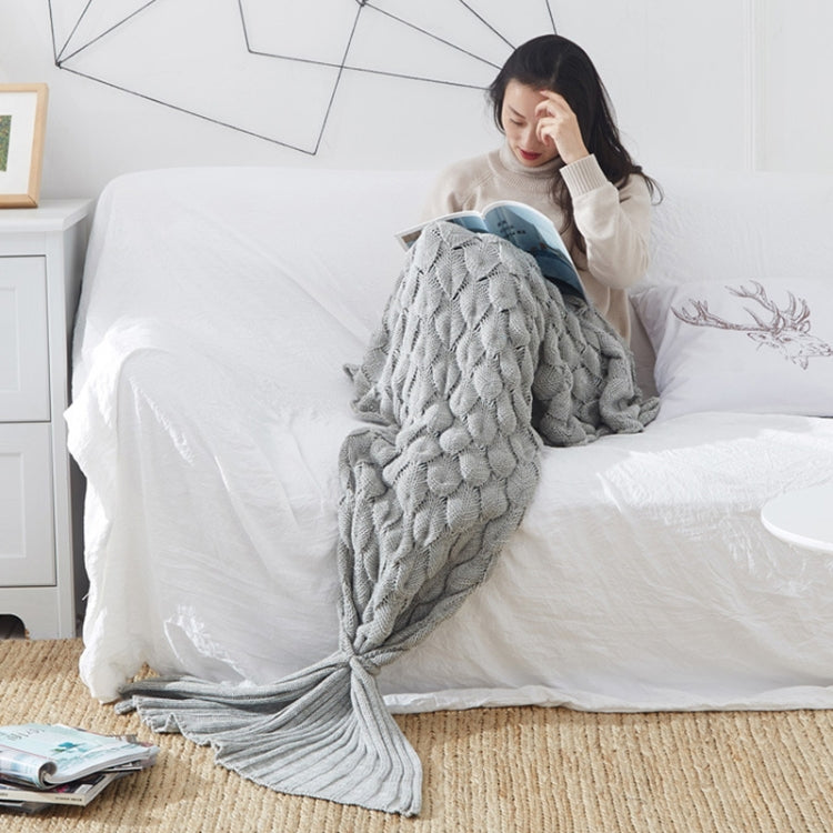 Mermaid Tail Knitted Blanket Fish Tail Blanket — view 22