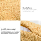 Home Accessories Knitted Pillowcase Without Core — Goose Yellow