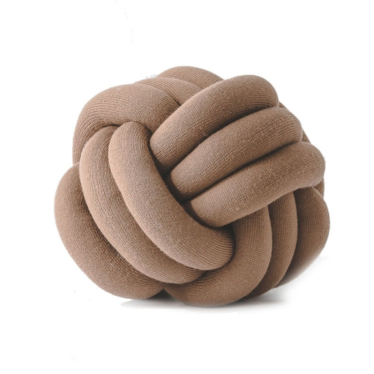Hand-Made Knotted Ball Pillow — Pink