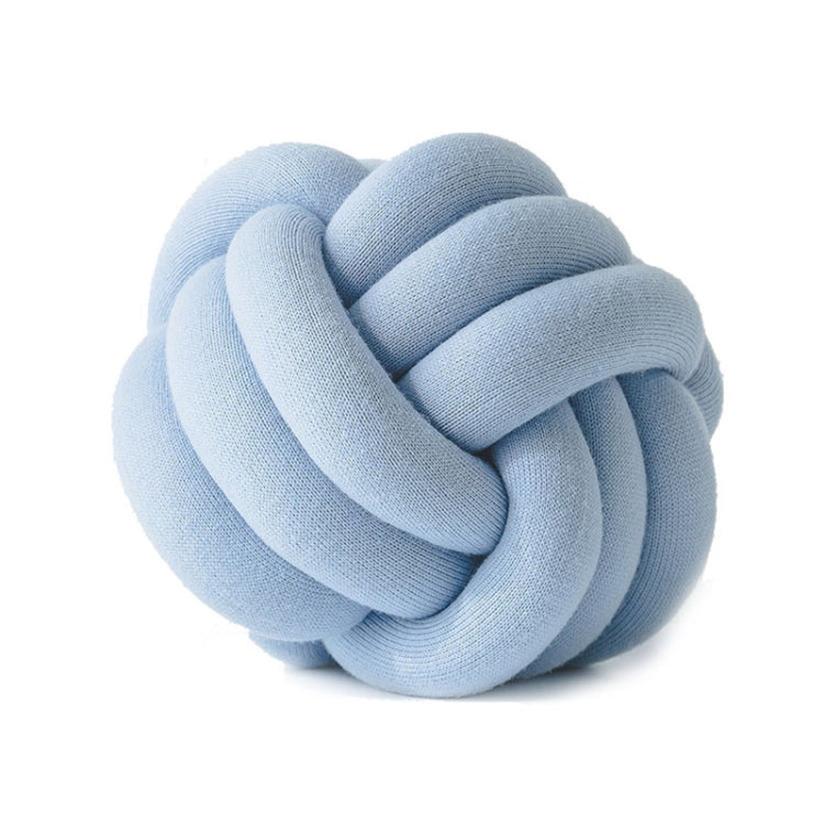 Hand-Made Knotted Ball Pillow — Goose Yellow