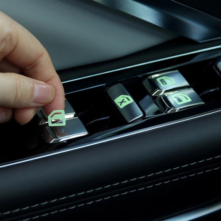 Car Window Sticker Lifter Modified Sticker Car Luminous Switch Car Window Button Car Sticker