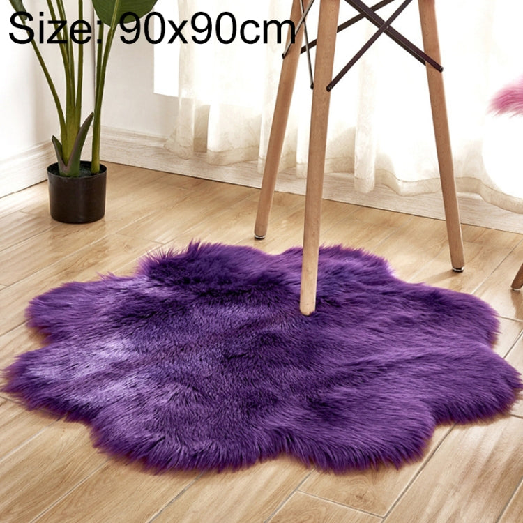 Home Furnishing Imitation Wool Carpet Bedroom Living Room Floor Mat Bay Window Cushion Office Chair Cushion Sofa Cushion — Dark Gray
