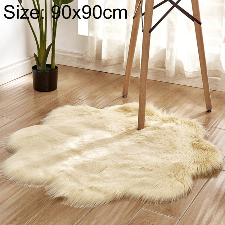 Home Furnishing Imitation Wool Carpet Bedroom Living Room Floor Mat Bay Window Cushion Office Chair Cushion Sofa Cushion — Gray