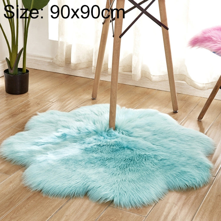 Home Furnishing Imitation Wool Carpet Bedroom Living Room Floor Mat Bay Window Cushion Office Chair Cushion Sofa Cushion — Yellow Camel