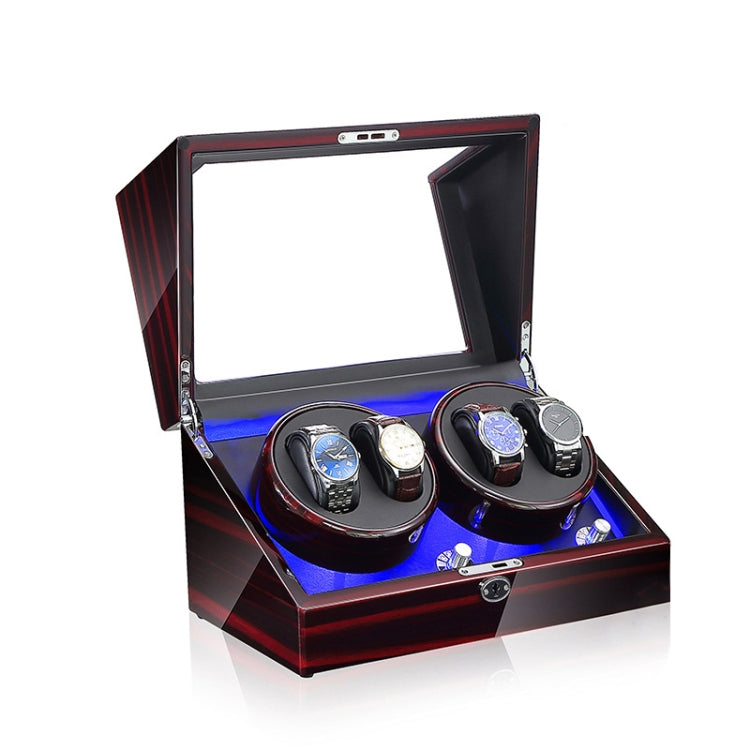 Electric Motor Rotating Watch Box Automatic Mechanical Watch Shaker, US / EU / UK Plug — Ebony