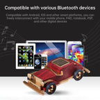 AS60 Retro Car Shape Wooden Subwoofer Mini Wireless Bluetooth Speaker