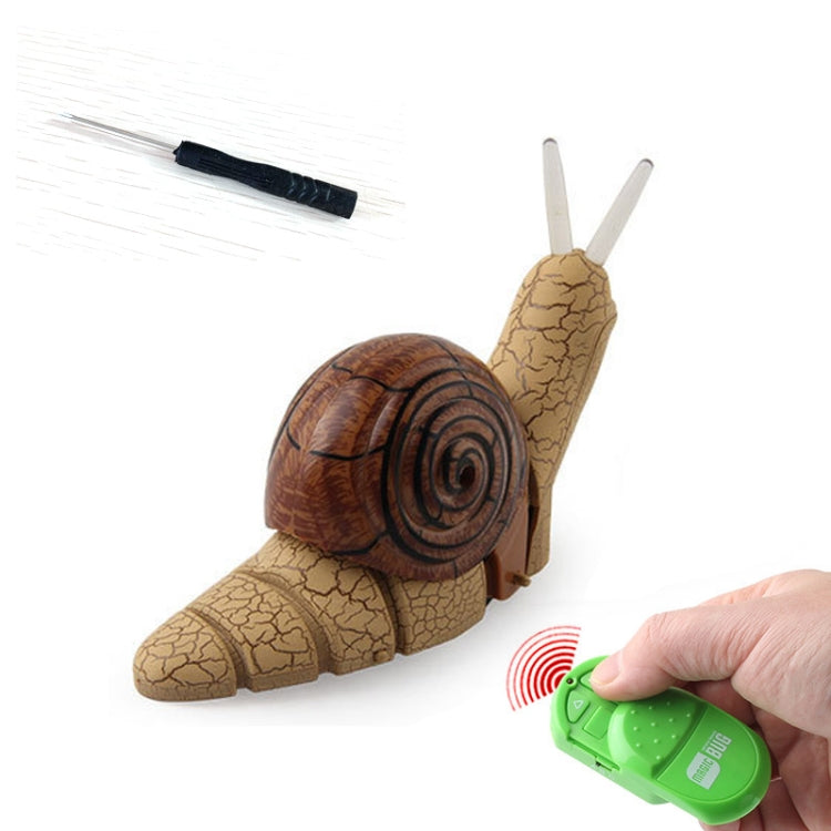 7701 Children Electric Infrared Remote Control Snail Simulation Tricky Pet — Gray