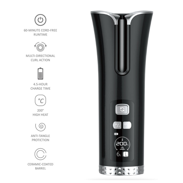 USB Charging Automatic Rotating Curling Iron Portable Wireless Travel Curling Iron