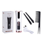 USB Charging Automatic Rotating Curling Iron Portable Wireless Travel Curling Iron