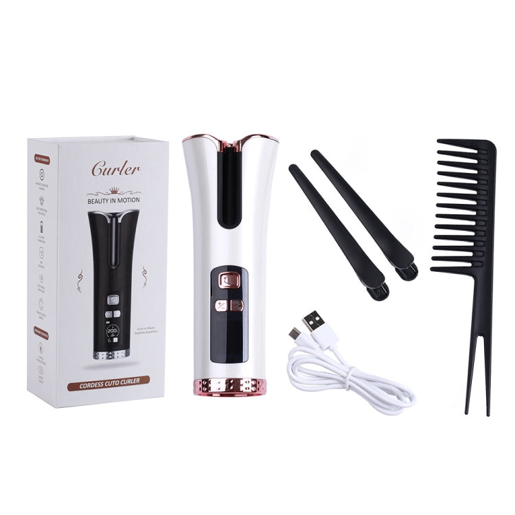 USB Charging Automatic Rotating Curling Iron Portable Wireless Travel Curling Iron