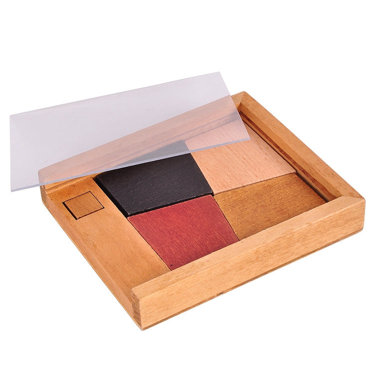 Wooden Educational Toys Intelligence Jigsaw Puzzles — Square Jigsaw Puzzles