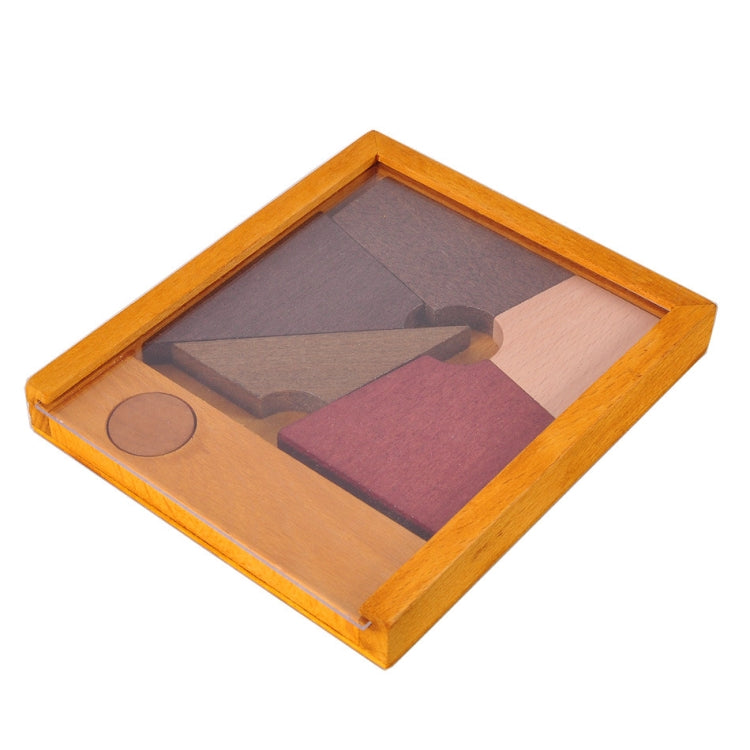 Wooden Educational Toys Intelligence Jigsaw Puzzles — Square